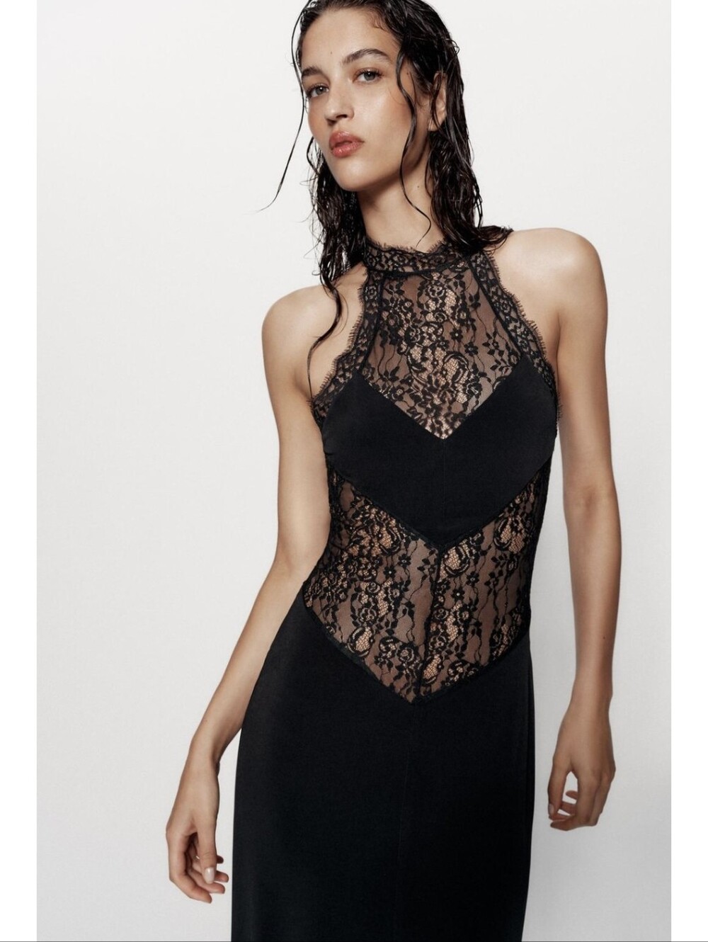 ZARA LACE SLIP DRESS - Picture 3 of 8